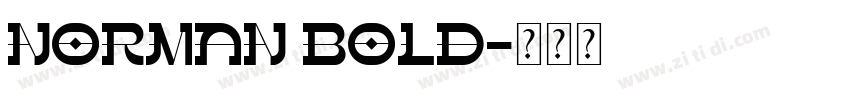norman bold字体转换